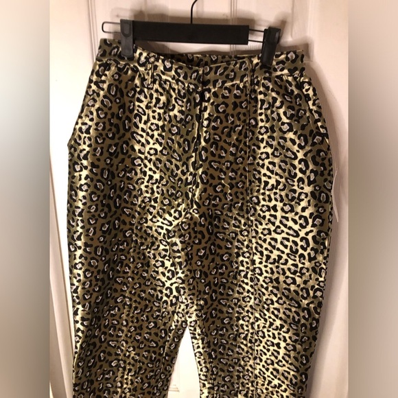 Jacquard Slit Hem Pants - Picture 3 of 15